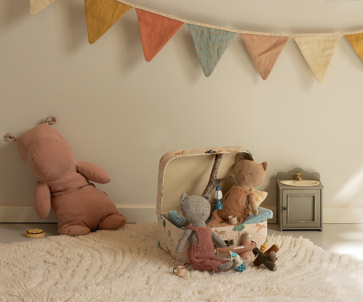 Kitten in Overalls - Ginger - HoneyBug