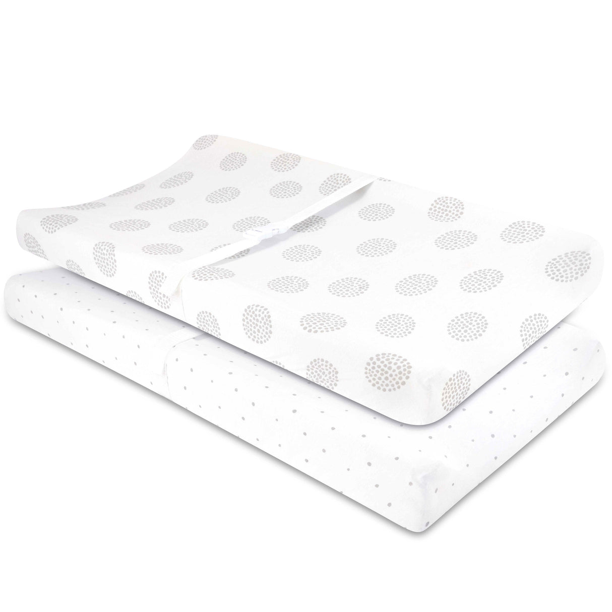 Changing Pad Cover | Cradle Sheet Set - Grey Dottie - HoneyBug