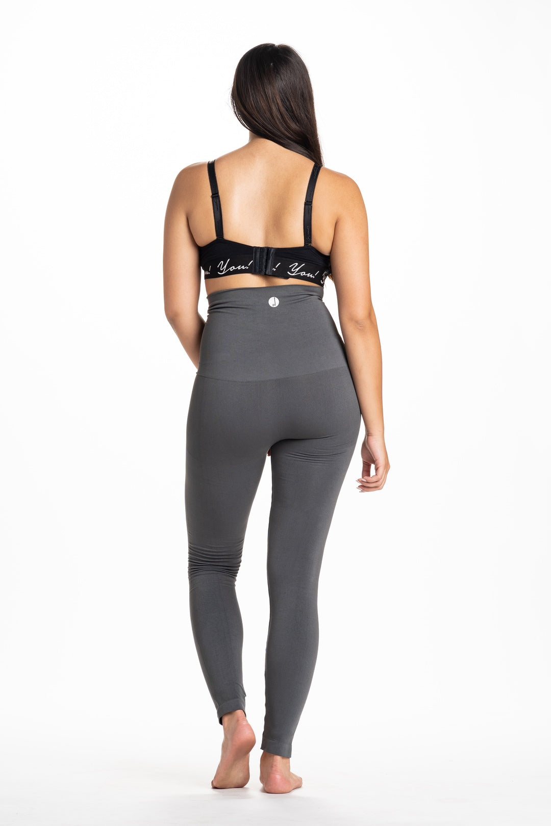 Snapback™ Postpartum Leggings - Charcoal Gray - HoneyBug