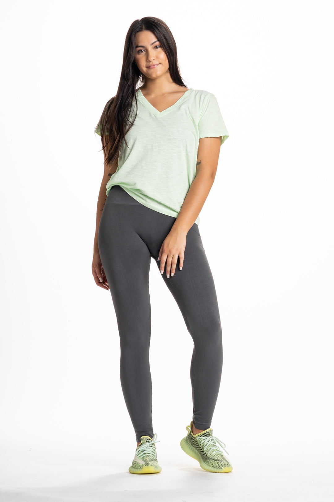 Snapback™ Postpartum Leggings - Charcoal Gray - HoneyBug