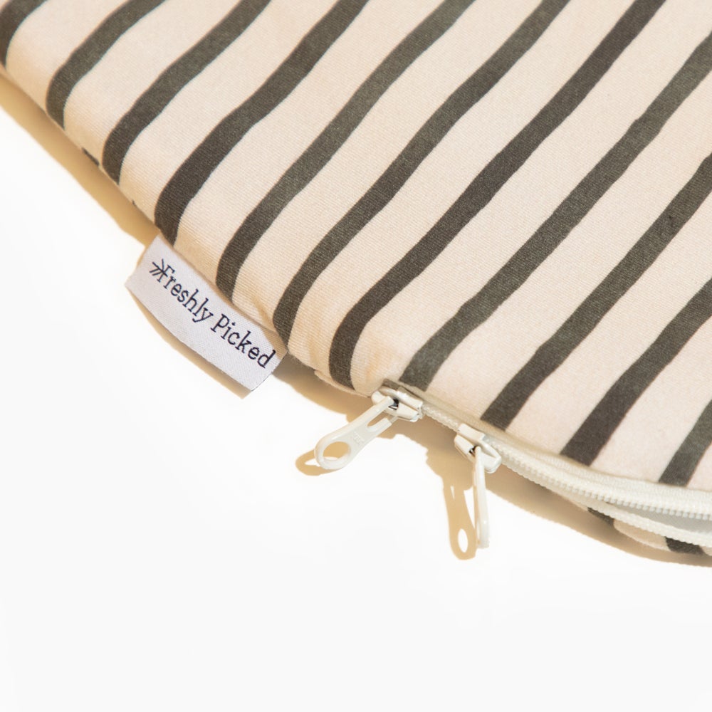 Charcoal Stripes Blanket Sleeper - HoneyBug