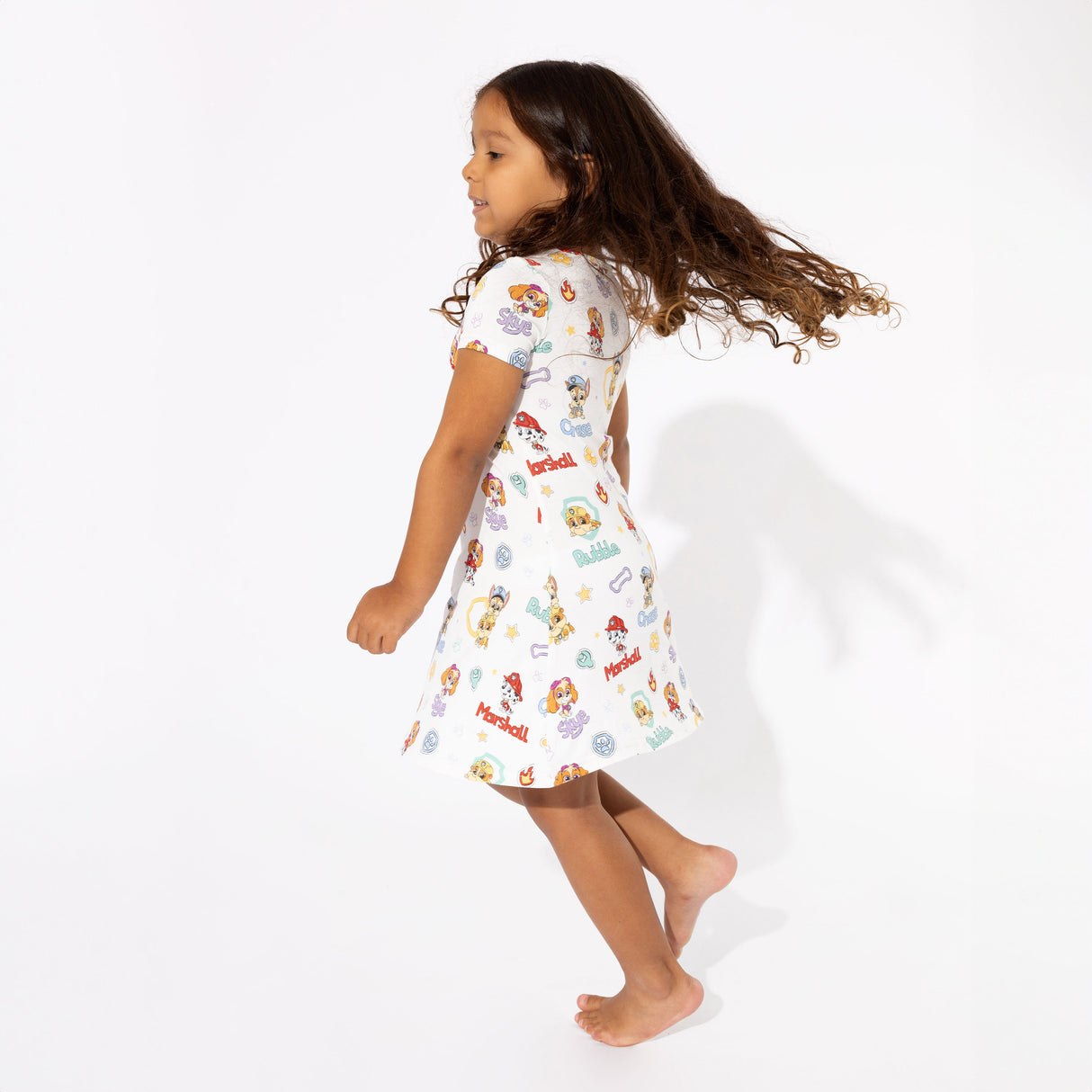 PAW Patrol: Playful Pups Bamboo Girls' Short Sleeve Dress - HoneyBug