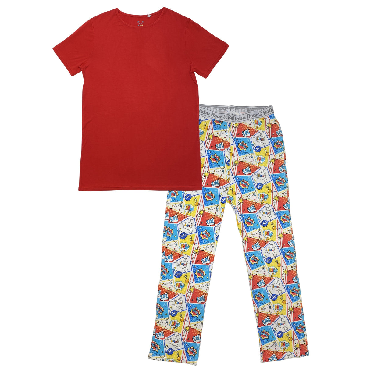 Comic Hero Bamboo Men's Pajama Set - HoneyBug