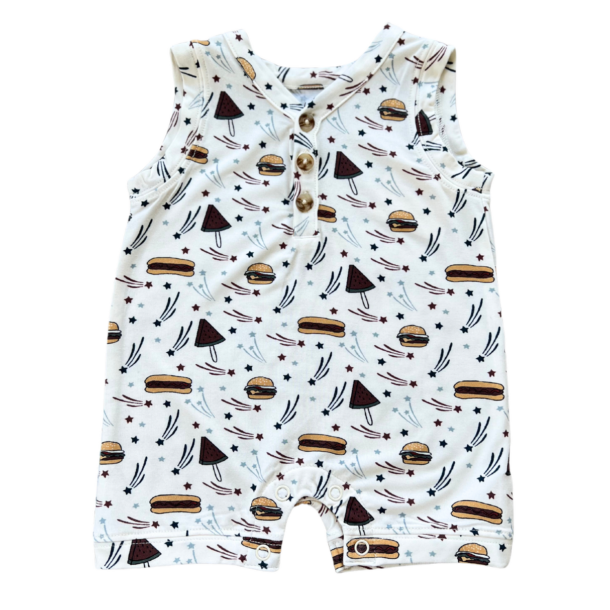 Boy's Sleeveless Romper