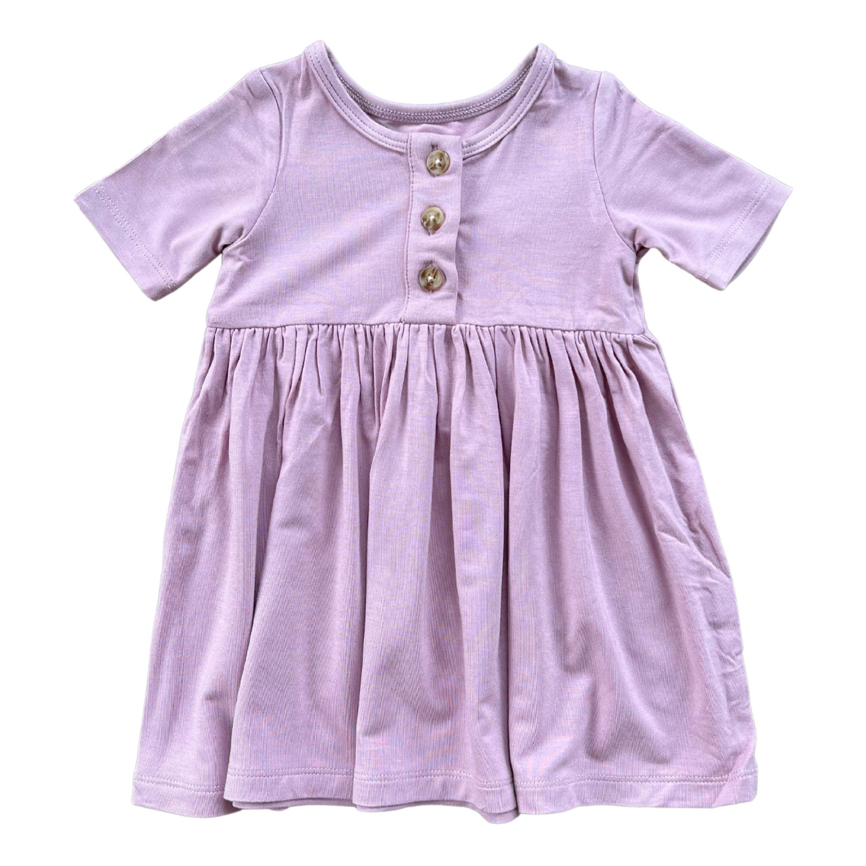 Short Sleeve Henley Dress - HoneyBug