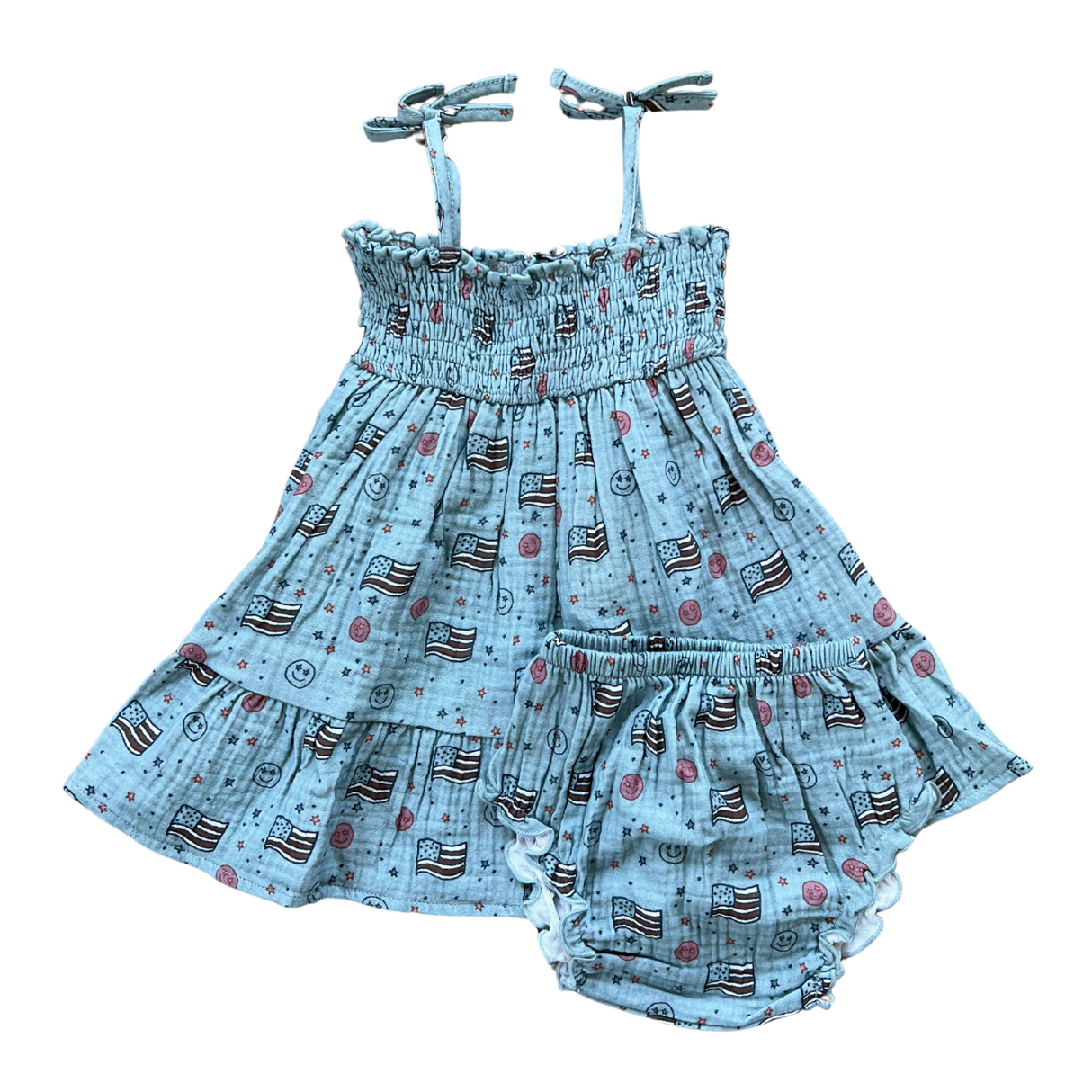 Tiered Mini Dress Set