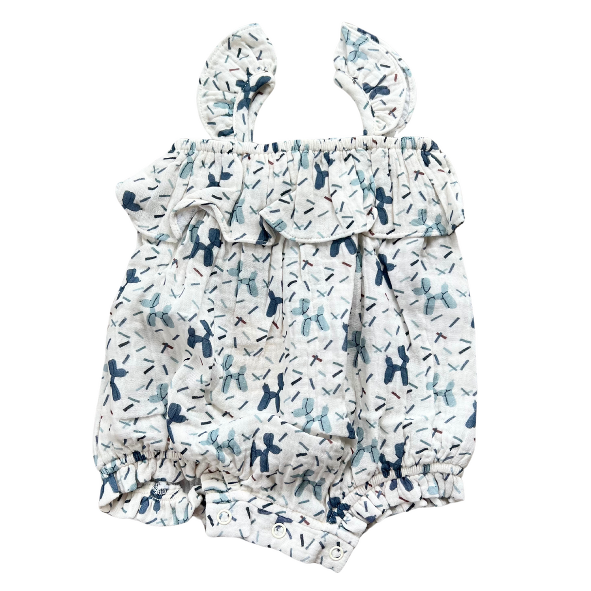 Gauze Bubble Romper - HoneyBug