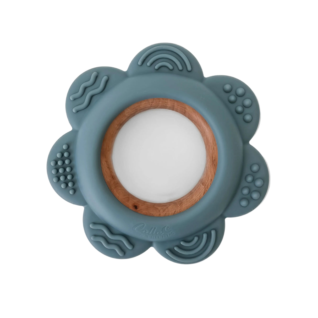 Garden Party Teether Collection - Silicone & Beechwood Flower