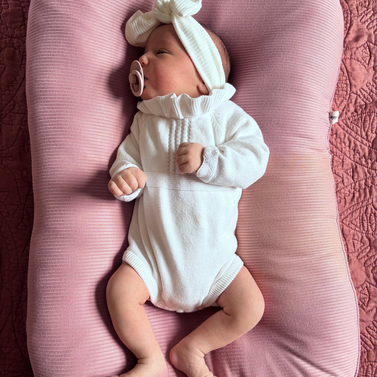 Peony Pink Baby Lounger Cover