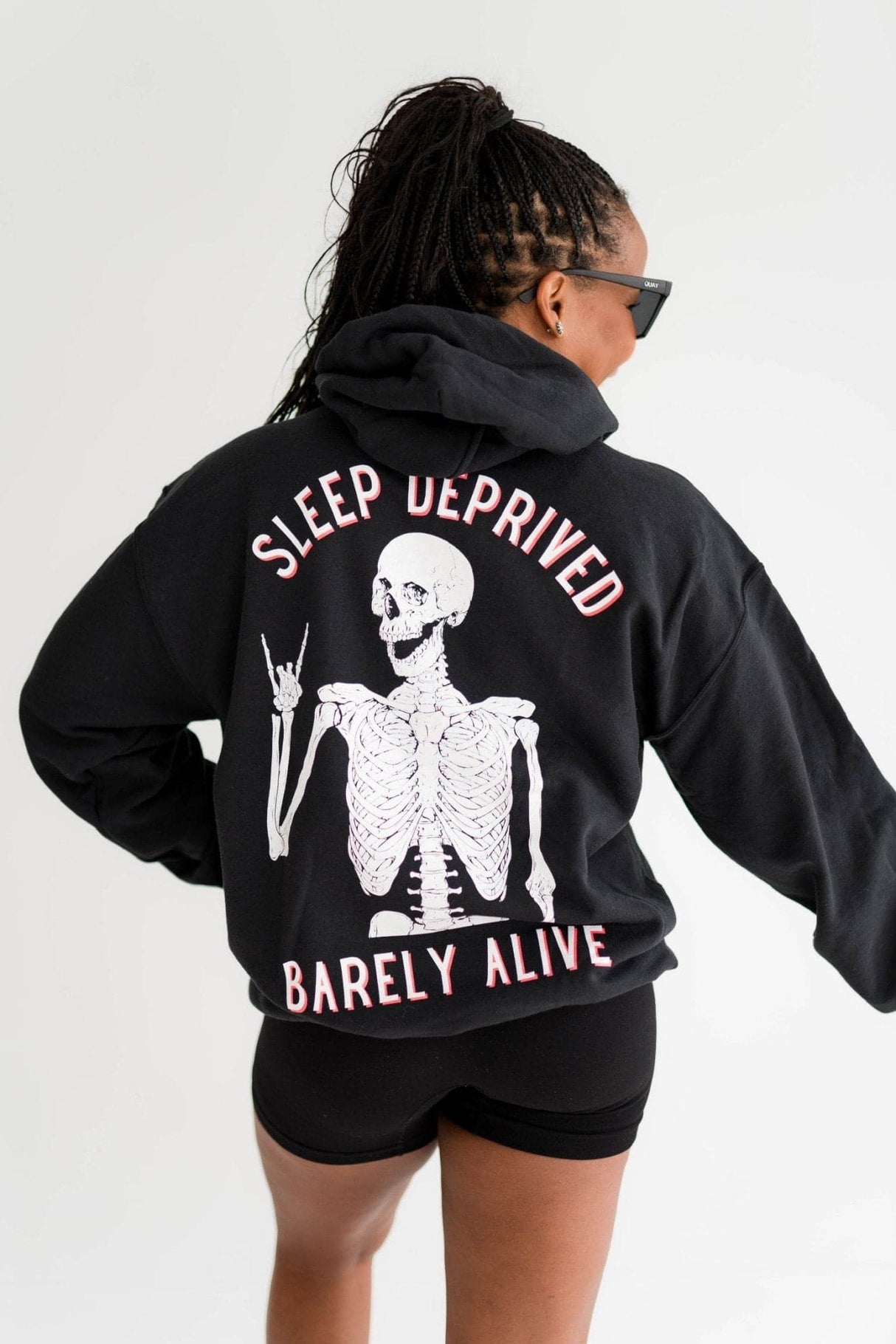 Sleep Deprived Barely Alive Hoodie - HoneyBug