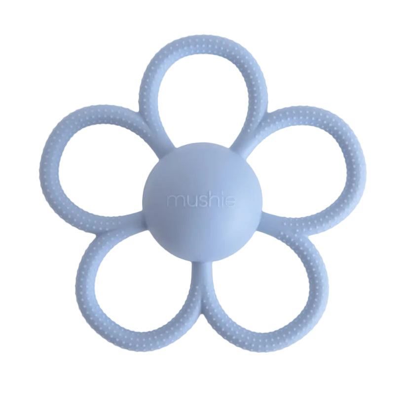 Daisy Rattle Teether - Faded Denim
