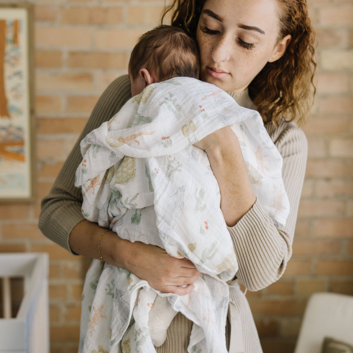 Cotton Muslin Swaddle Blanket 3 Pack - Desert Night - HoneyBug