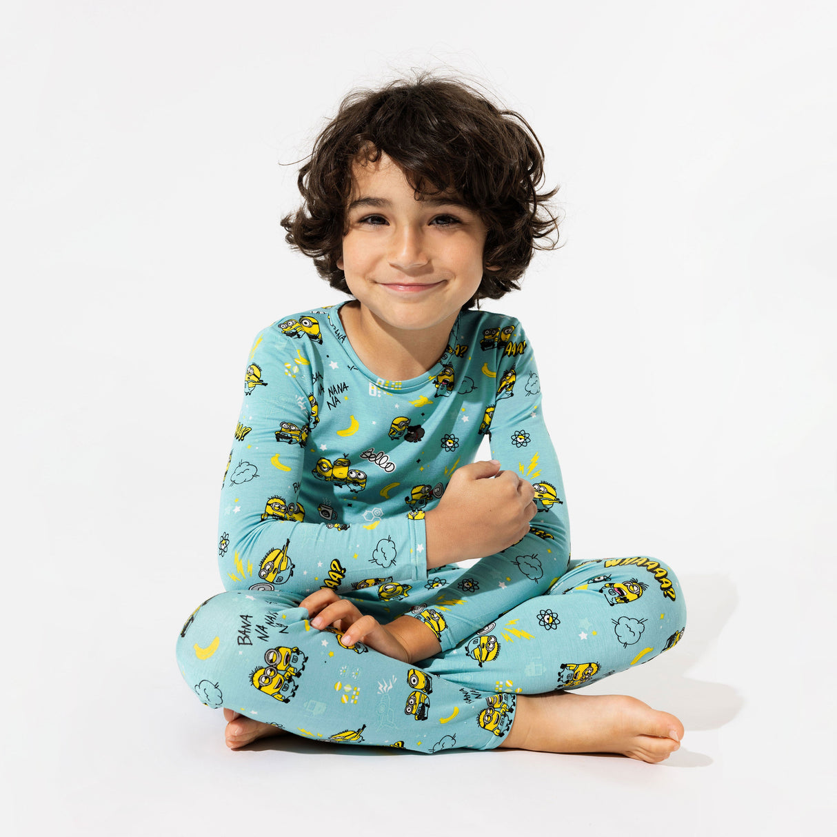 Minions Bello Banana Bamboo Kids Pajamas - HoneyBug