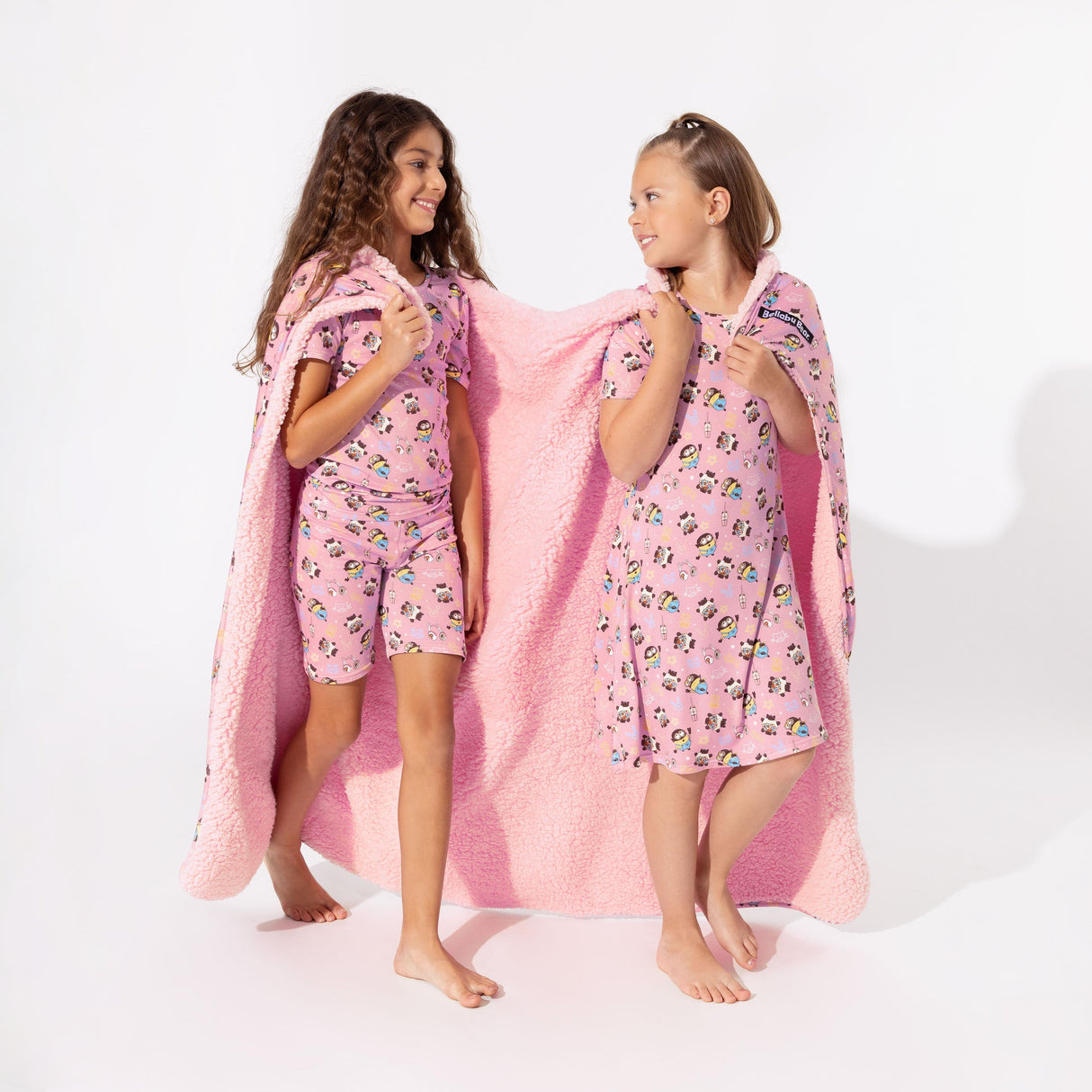 Despicable Me 4: Minions Always Popping Bamboo Kids Pajama Short Set - HoneyBug