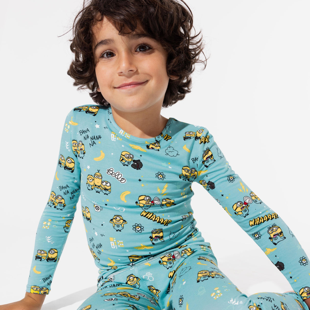 Minions Bello Banana Bamboo Kids Pajamas - HoneyBug