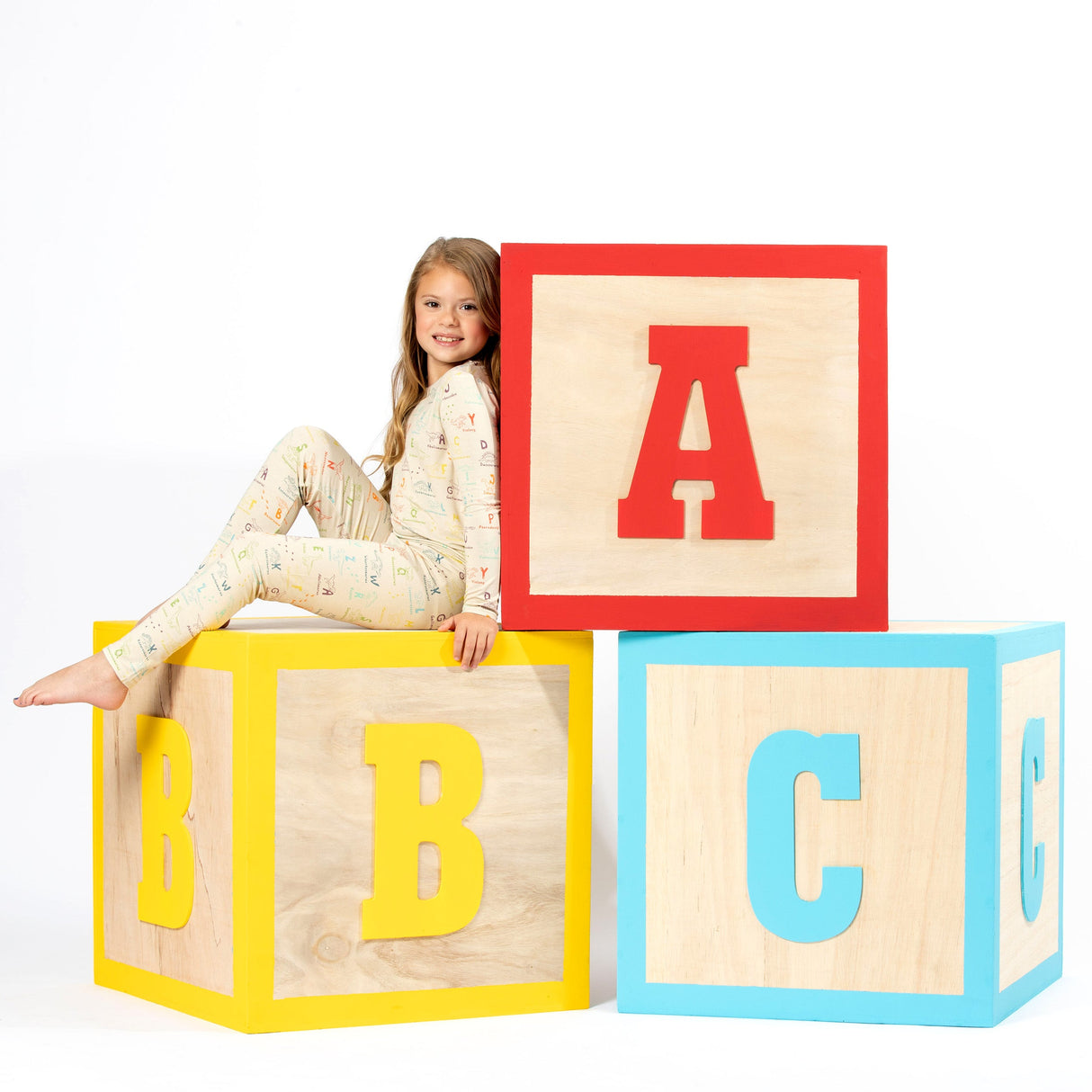 Dino ABC Bamboo Kids Pajamas - HoneyBug