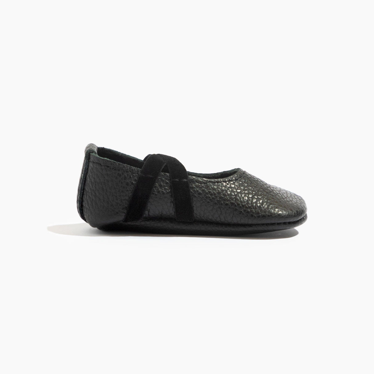 Ebony Ballet Slipper Baby Shoe - HoneyBug