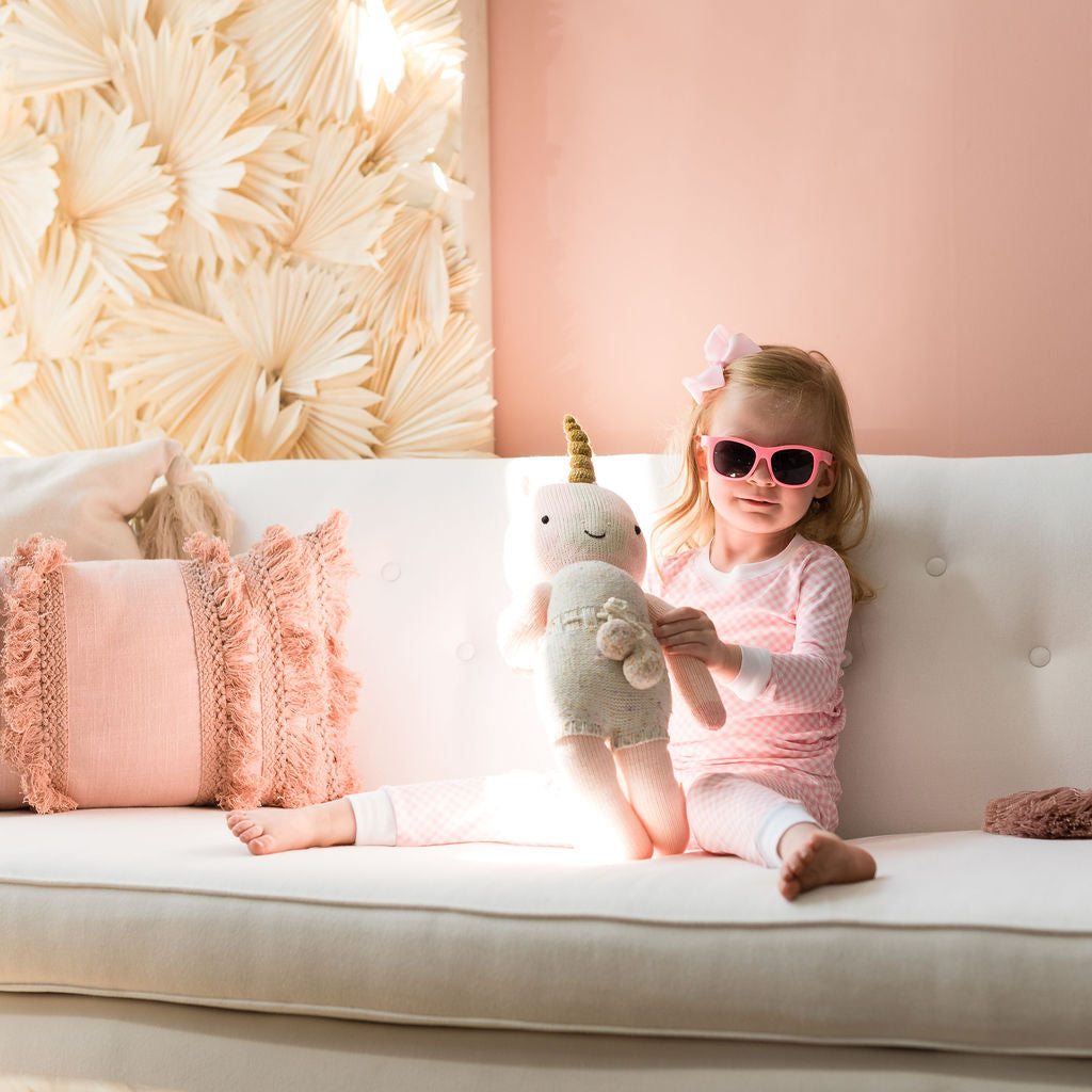 Pink Gingham Pajama Set - HoneyBug