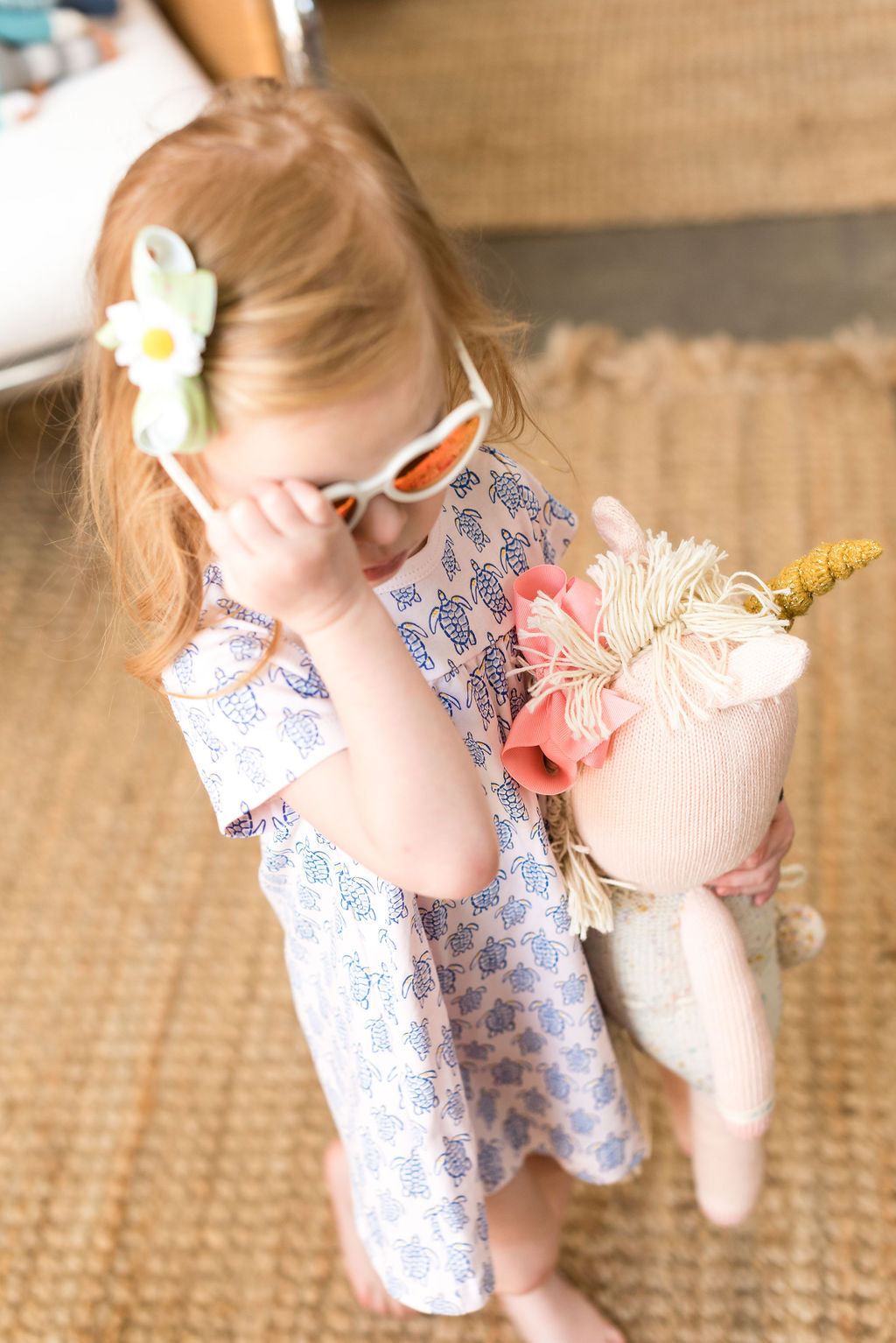 Pink Sea Turtle Swing Dress - HoneyBug