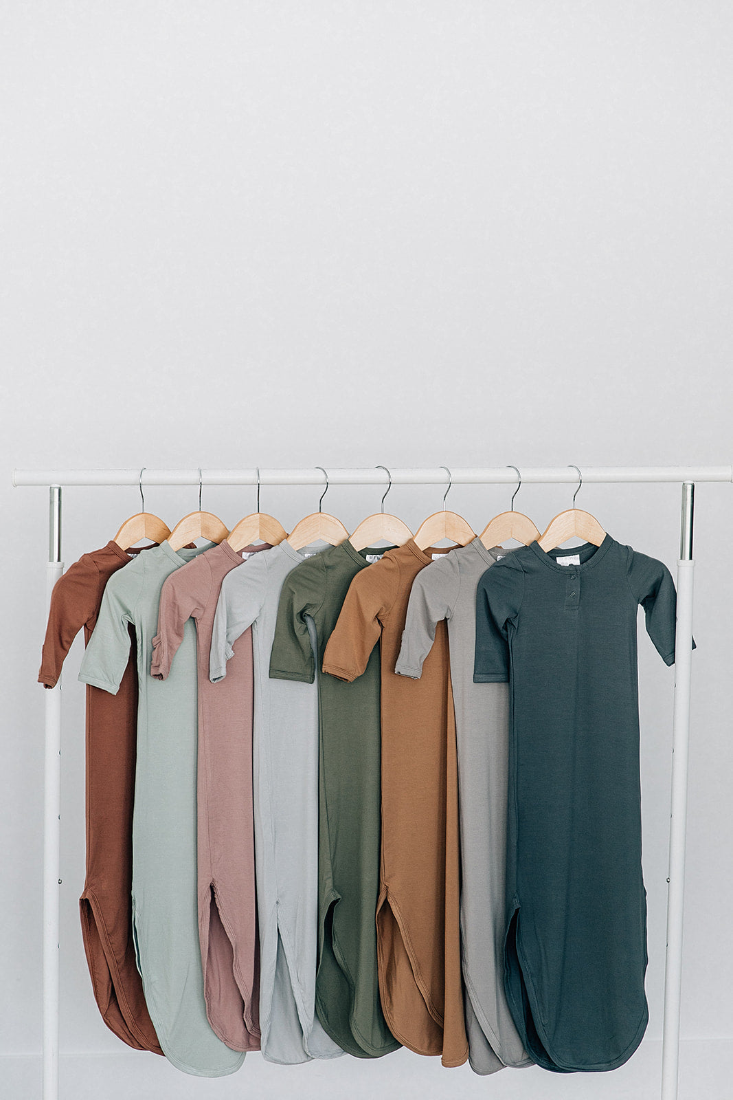 Rust Bamboo Knot Gown - HoneyBug