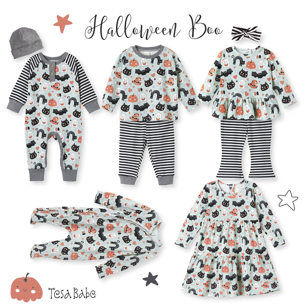 Halloween Pumpkin Pals - Bamboo Dress - HoneyBug