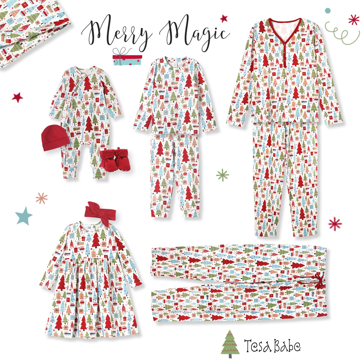 Christmas Merry Baby Bamboo Zipper Romper - Family Matching - HoneyBug