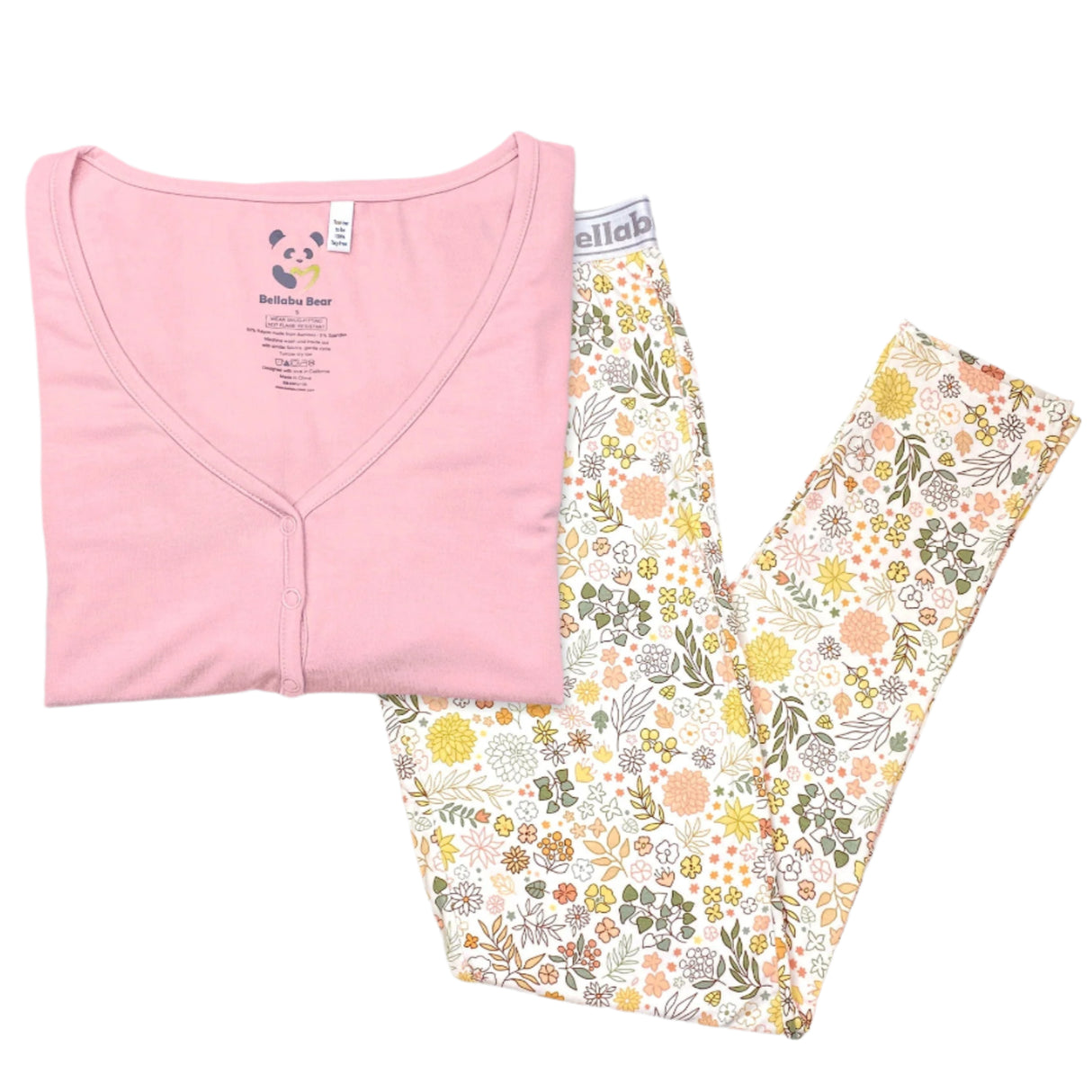 Fall Floral Bamboo Women's Pajama Set - HoneyBug