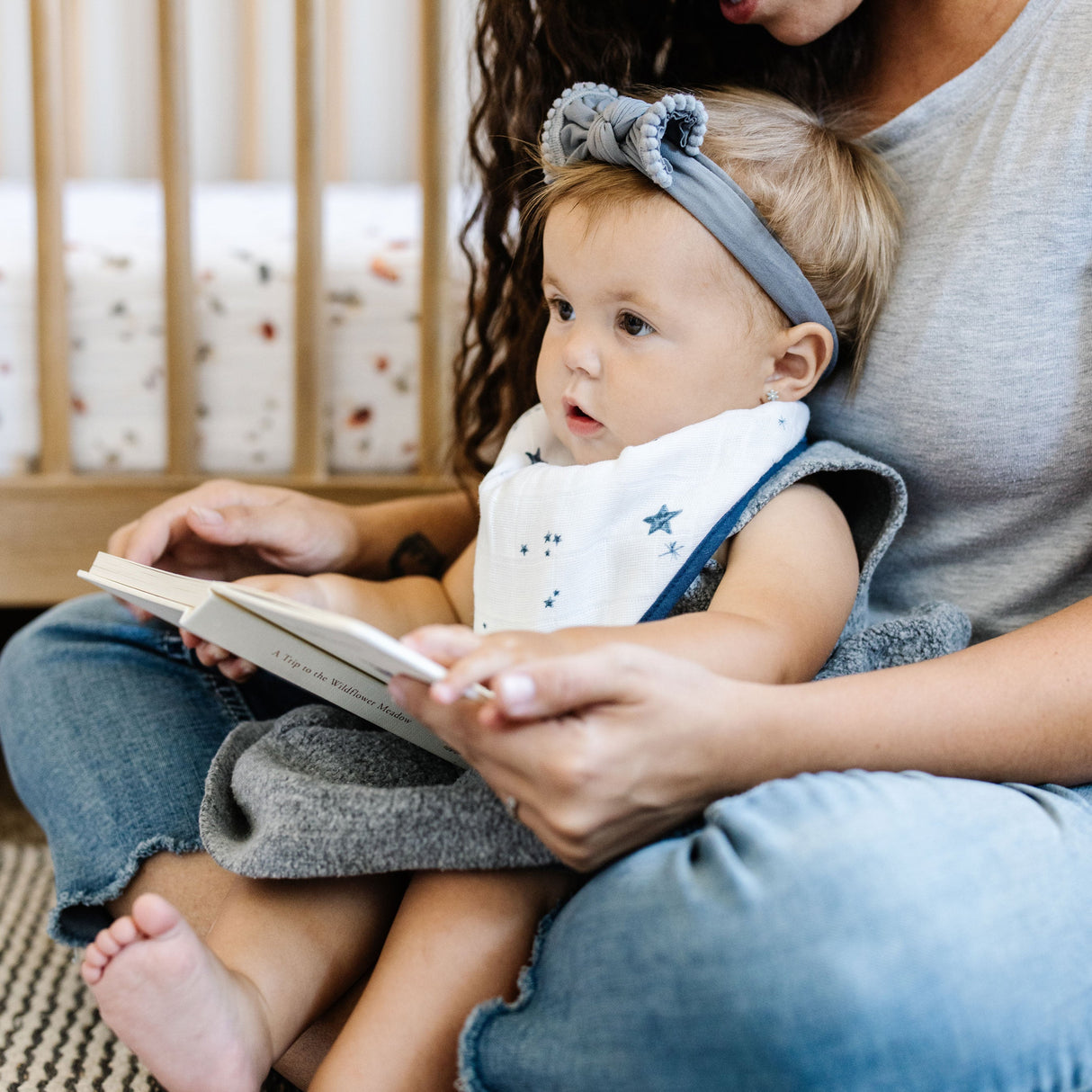 Cotton Muslin + Fleece Bandana Bib 4 Pack - Planetary - HoneyBug
