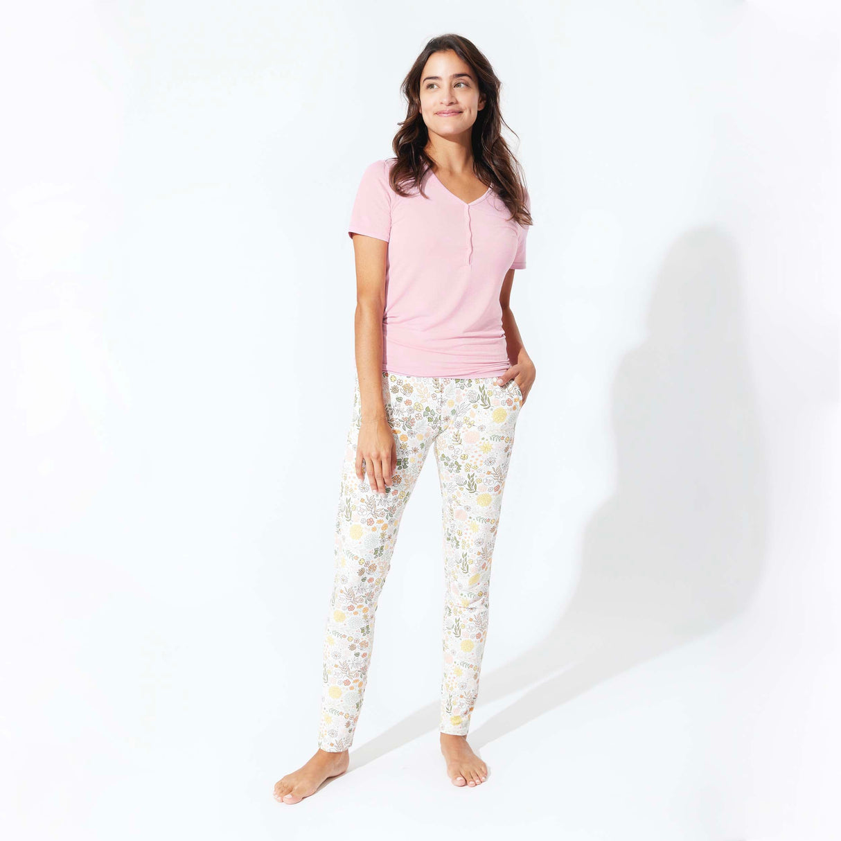 Fall Floral Bamboo Women's Pajama Set - HoneyBug