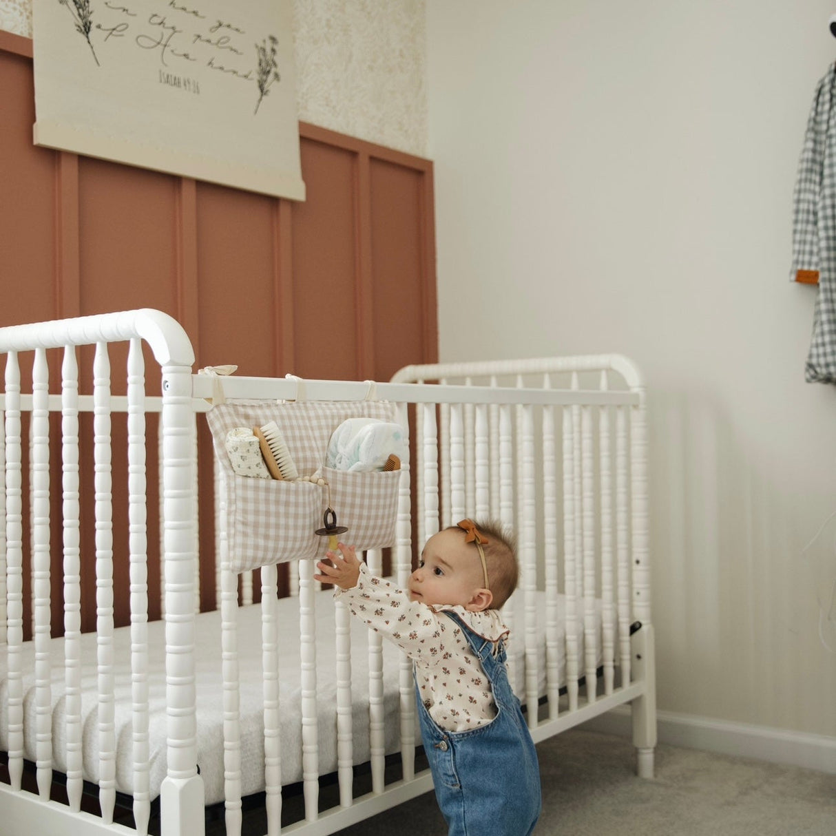 Haven Baby Crib Diaper Caddy Storage Organizer Nursery Room