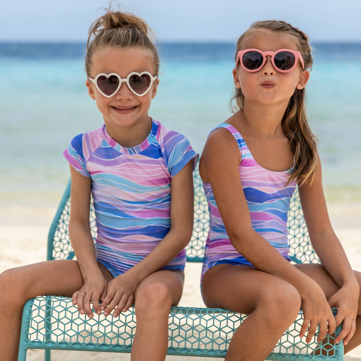 Water Hues SS Surf Suit - HoneyBug