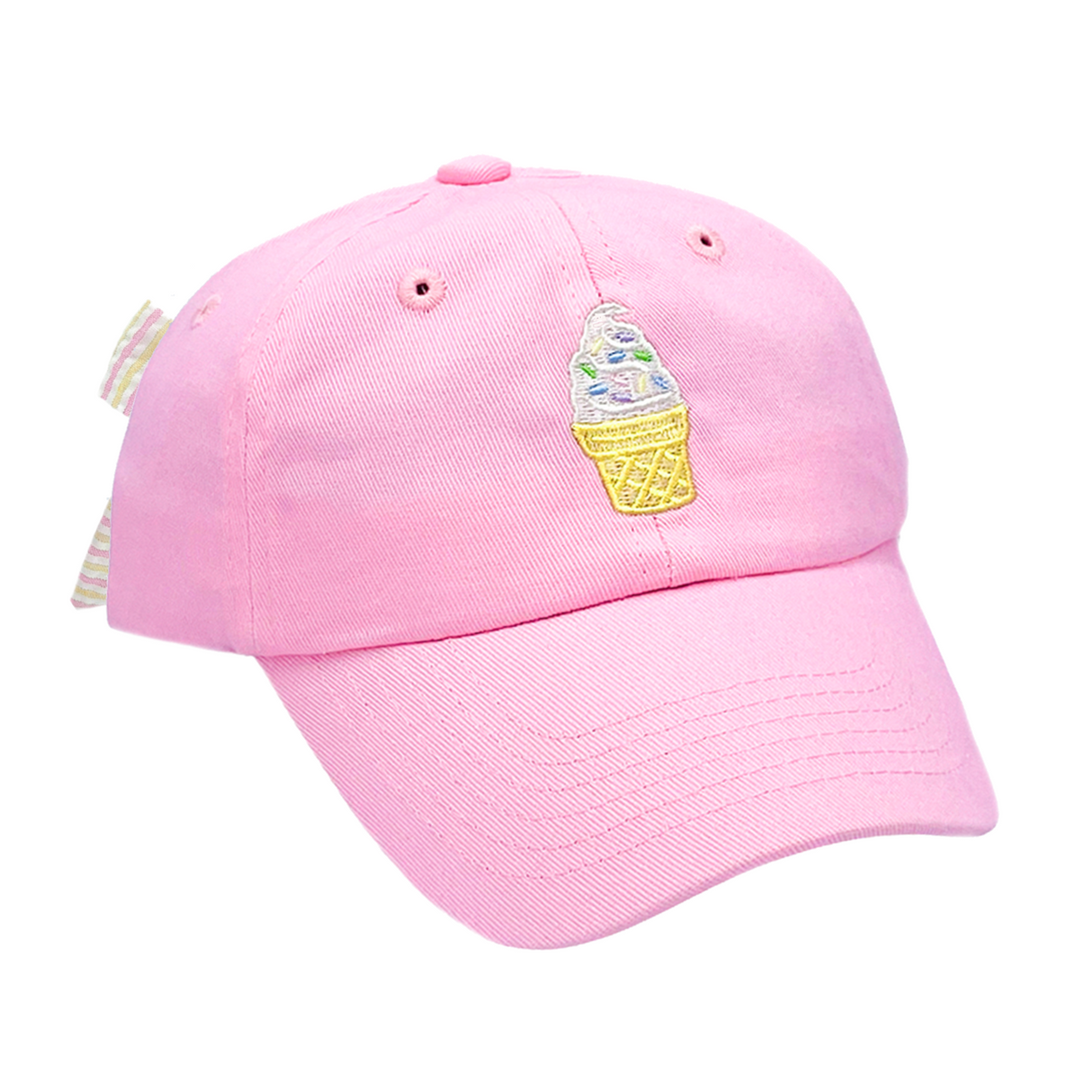 Ice Cream Bow Baseball Hat (Baby/Toddler, Youth)