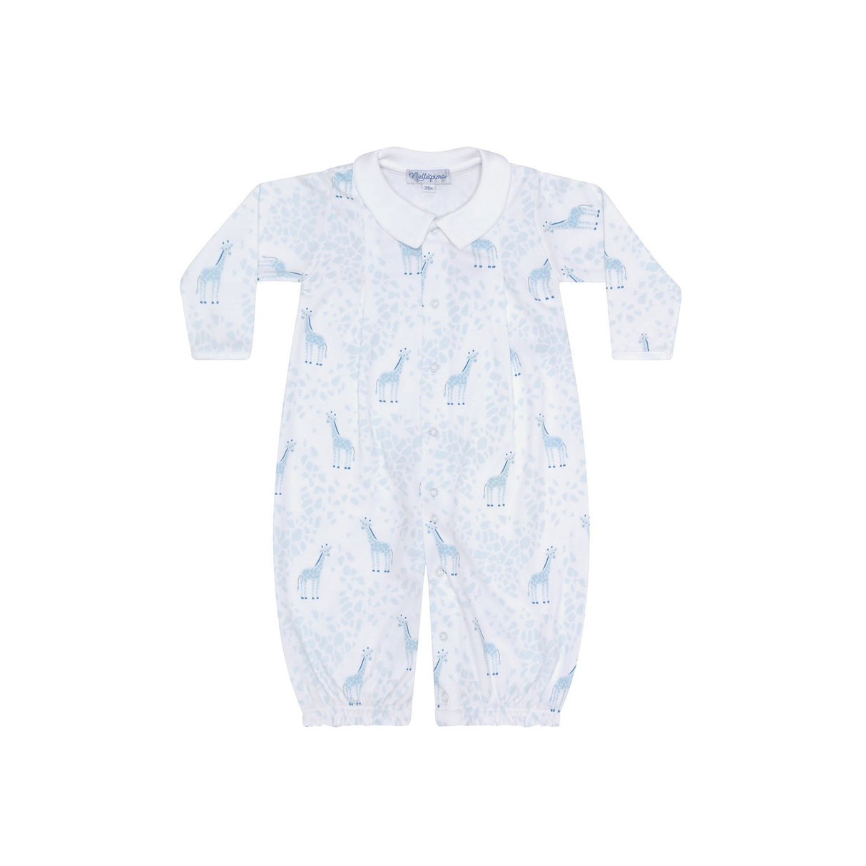 Blue Giraffe Print Converter Gown - HoneyBug