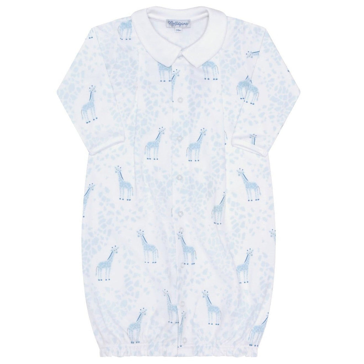 Blue Giraffe Print Converter Gown - HoneyBug