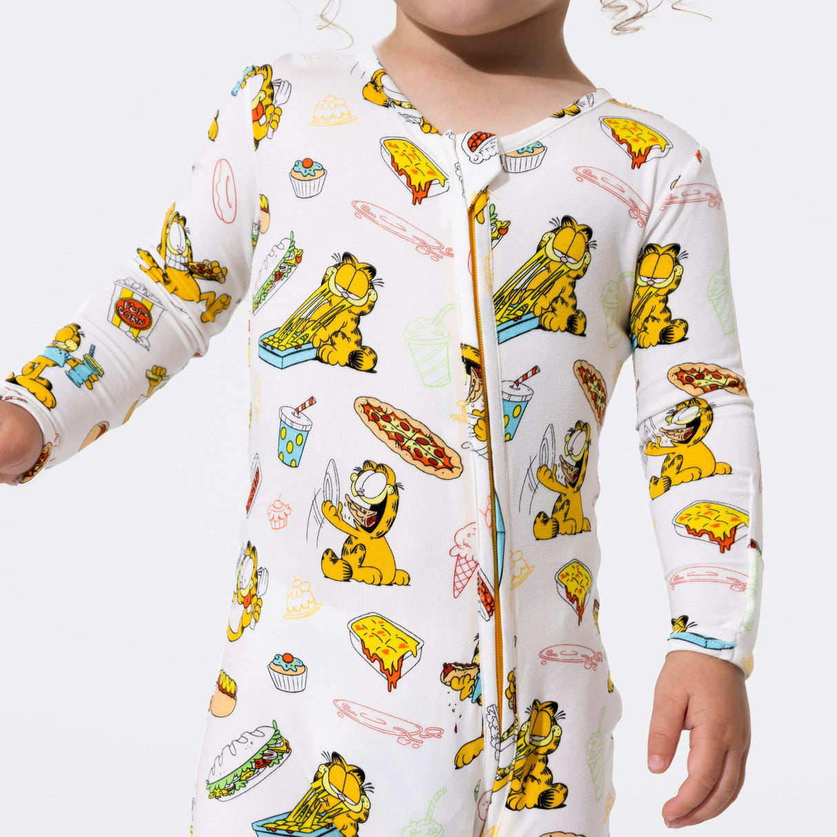 Garfield: Snack Attack Bamboo Convertible Footie - HoneyBug