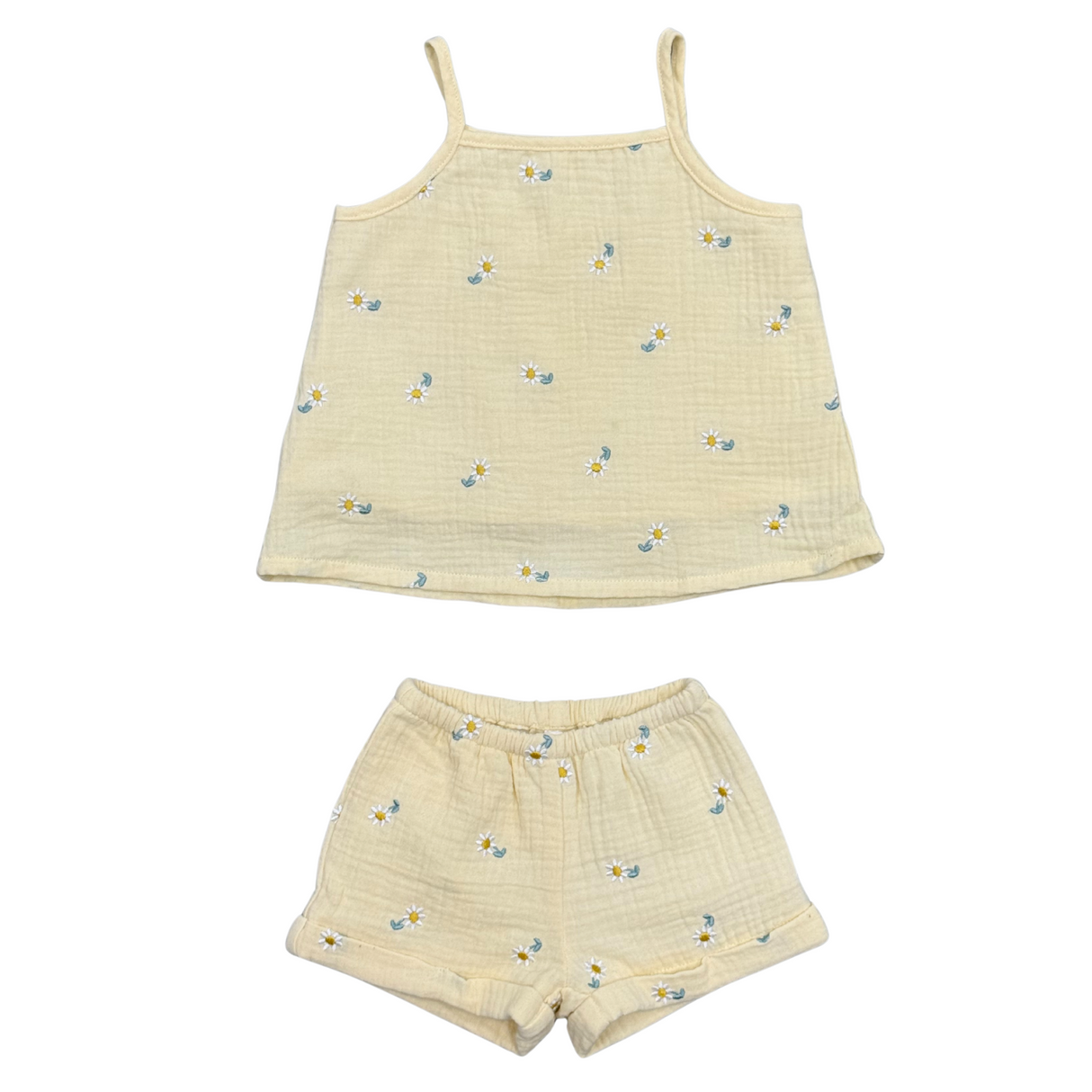 Girl's Gauze Tank & Short Set