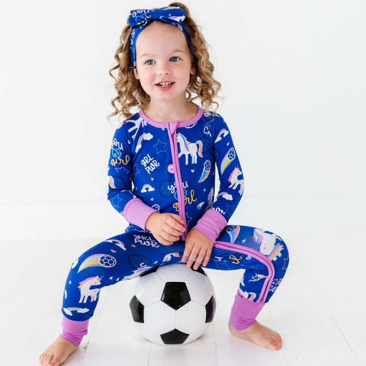 Unicorn Goals Convertible Footies - HoneyBug