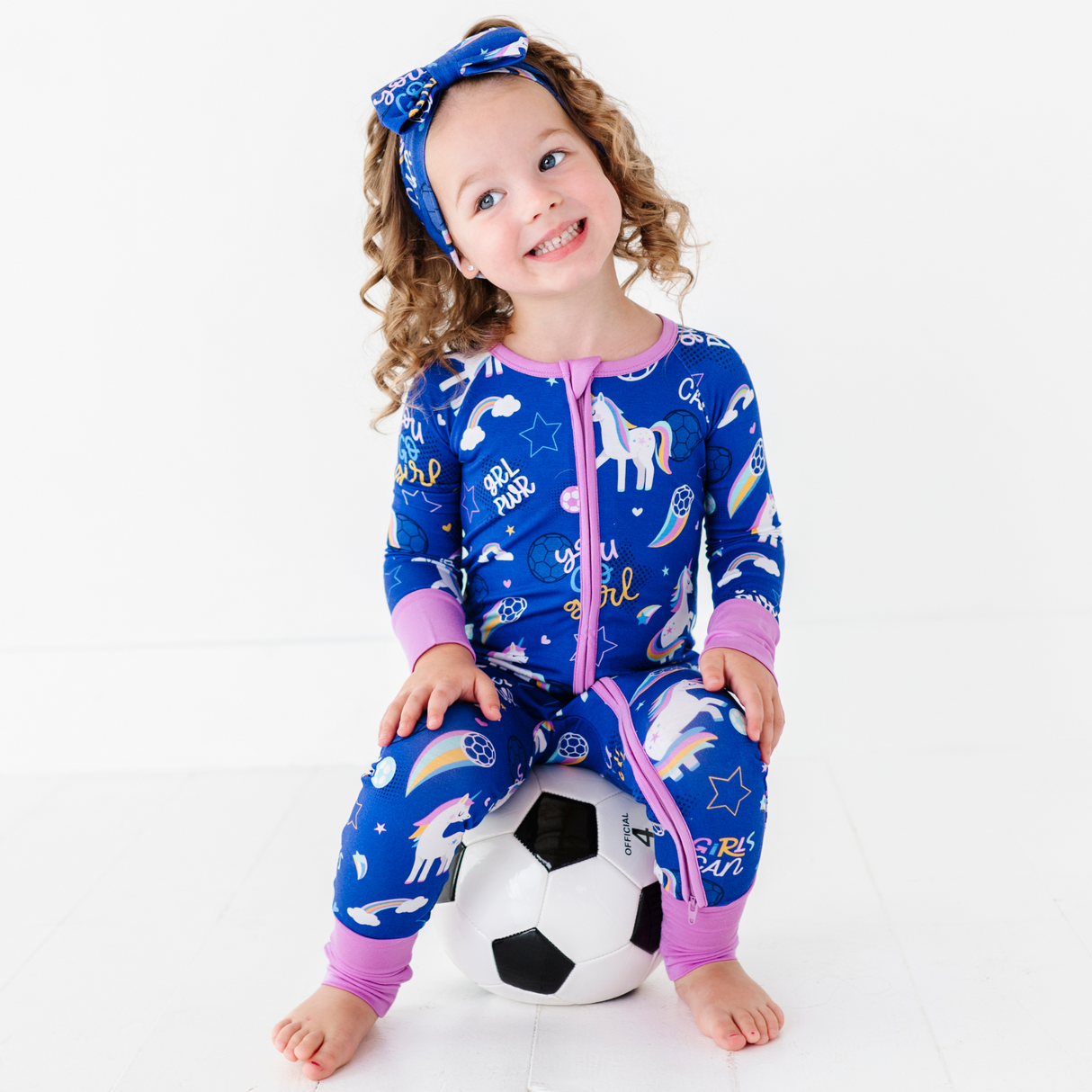 Unicorn Goals Convertible Footies - HoneyBug