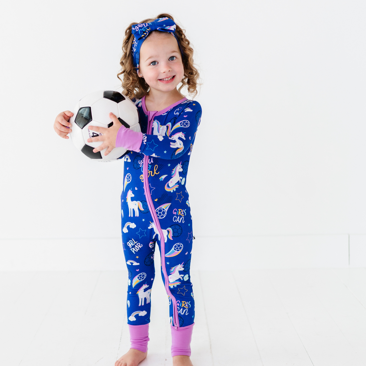 Unicorn Goals Convertible Footies - HoneyBug