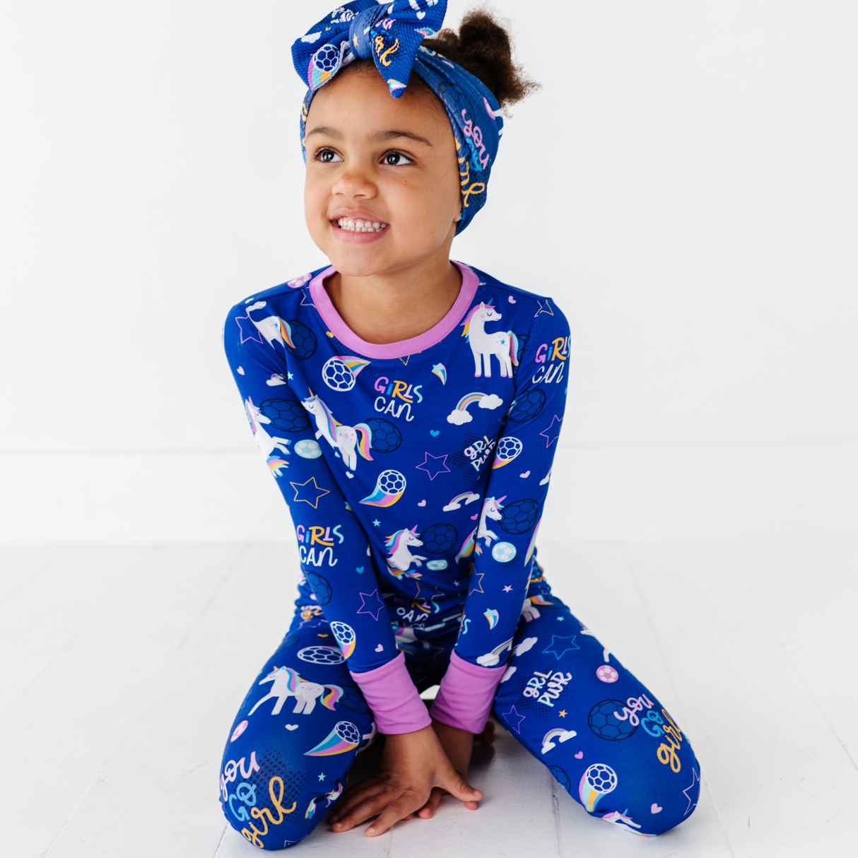 Unicorn Goals Toddler/Big Kid Pajamas - HoneyBug