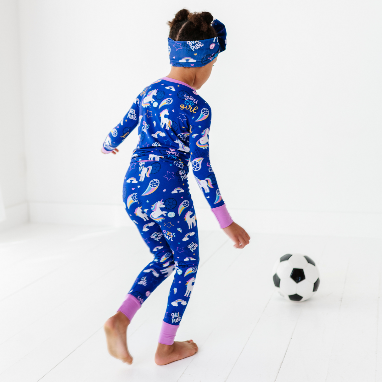 Unicorn Goals Toddler/Big Kid Pajamas - HoneyBug