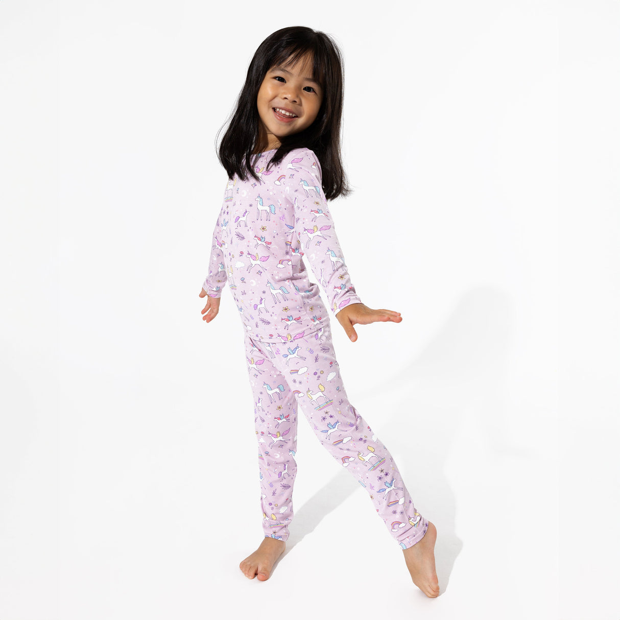 Enchanted Unicorn Bamboo Kids Pajamas - HoneyBug
