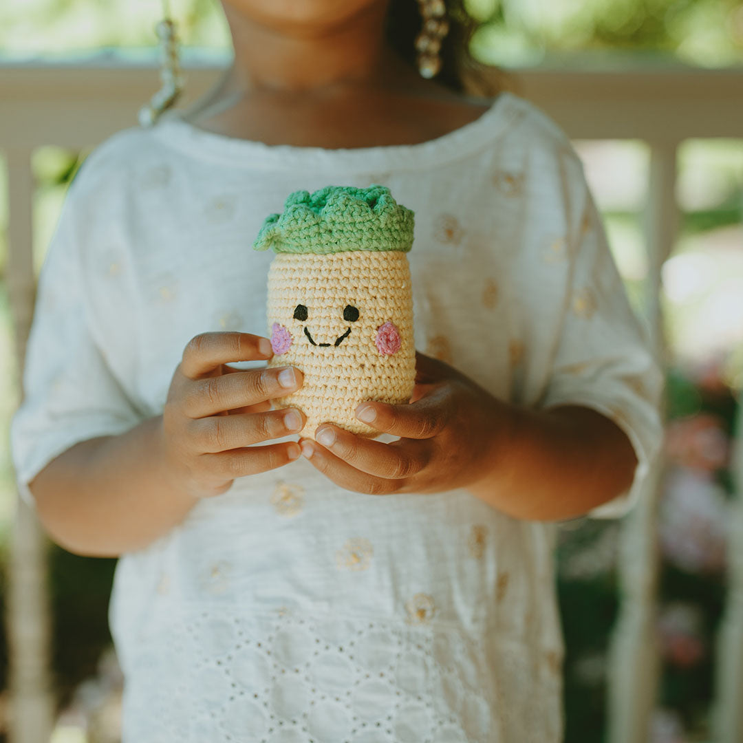 Pineapple Rattle - Friendly Fruit - HoneyBug