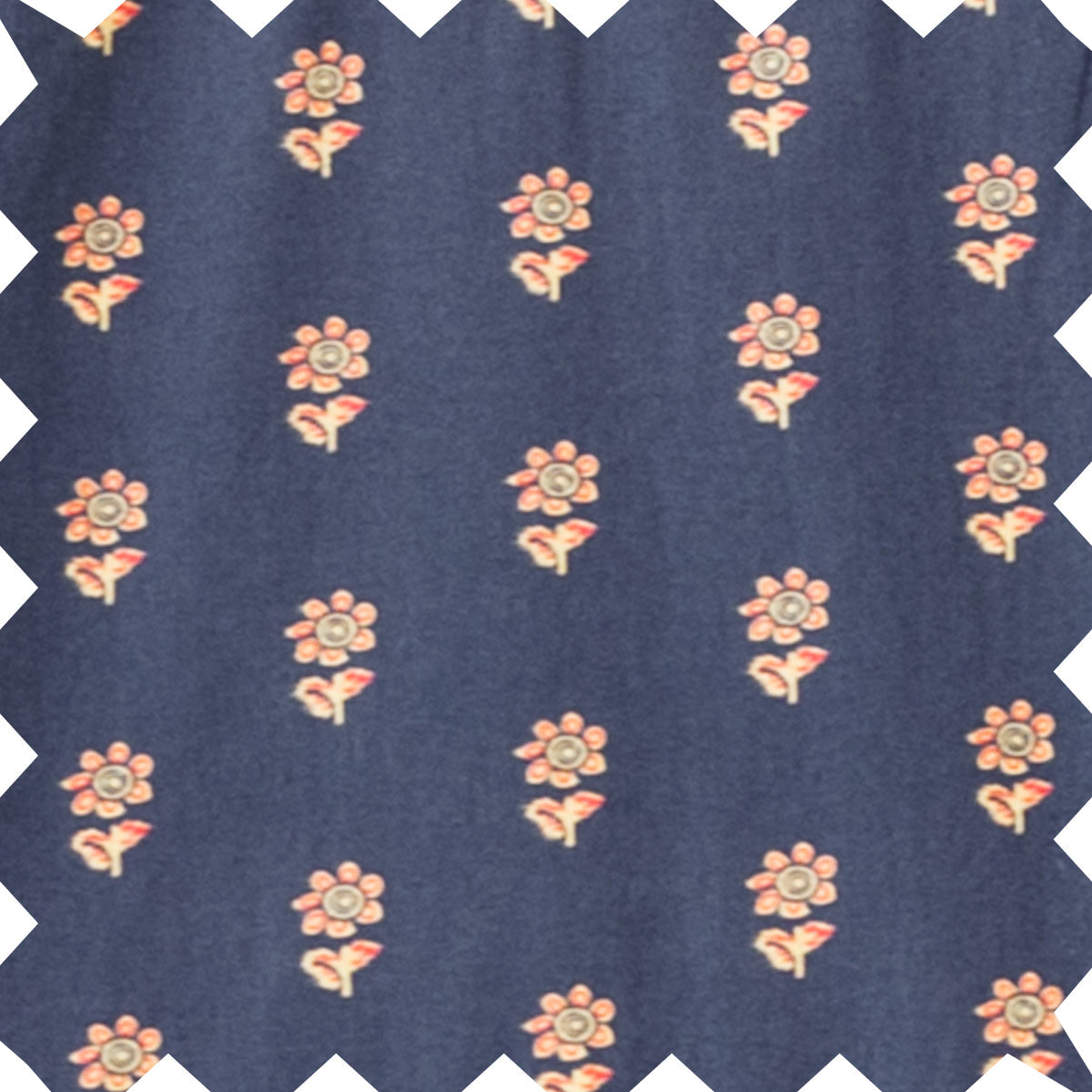 Girls' Long Sleeves Dress with Velvet Tie | Adelaide Orange Floral - HoneyBug