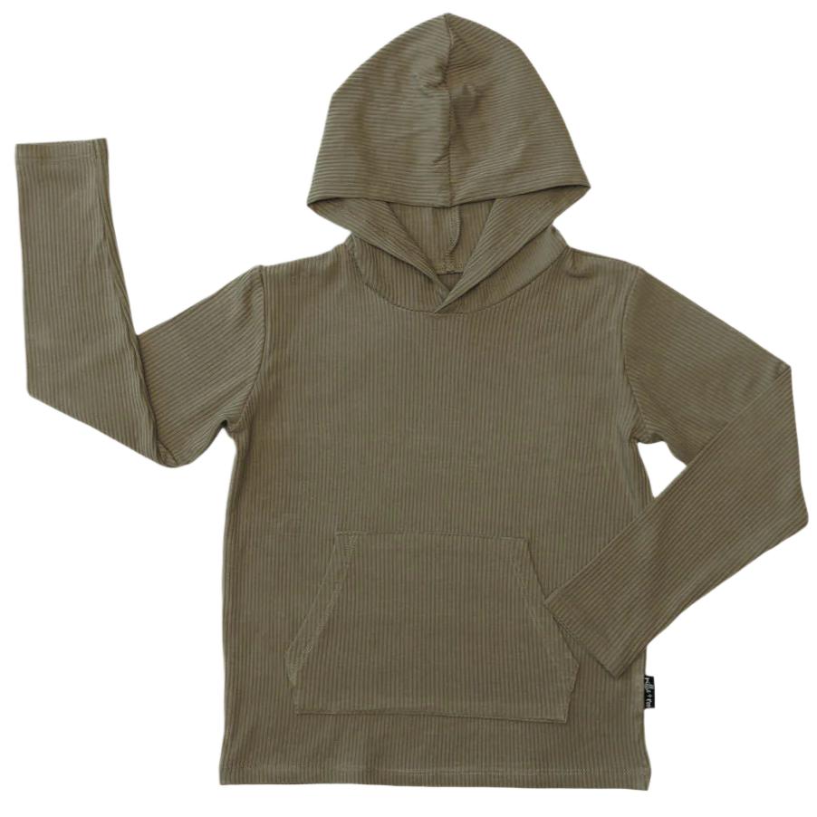 LONG SLEEVE HOODIE- Sage - HoneyBug