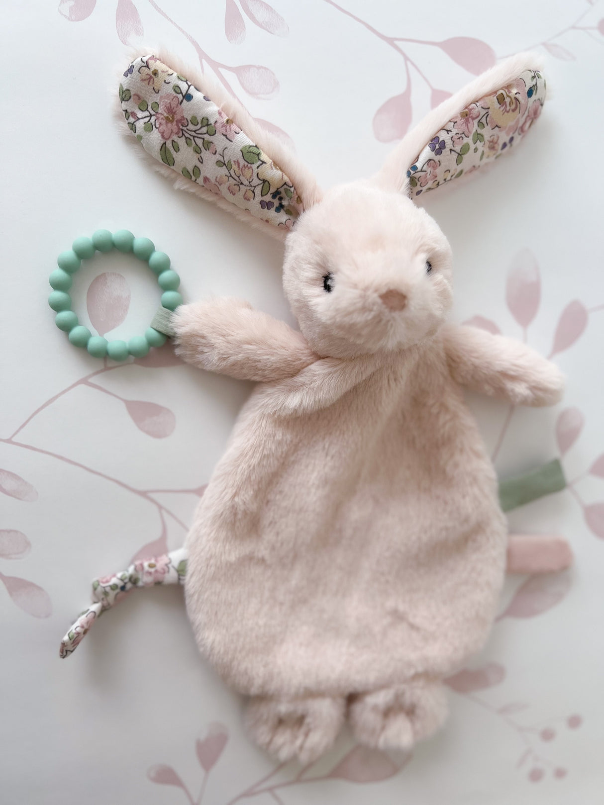 Rosie Bunny Silicone Teether Lovie - HoneyBug