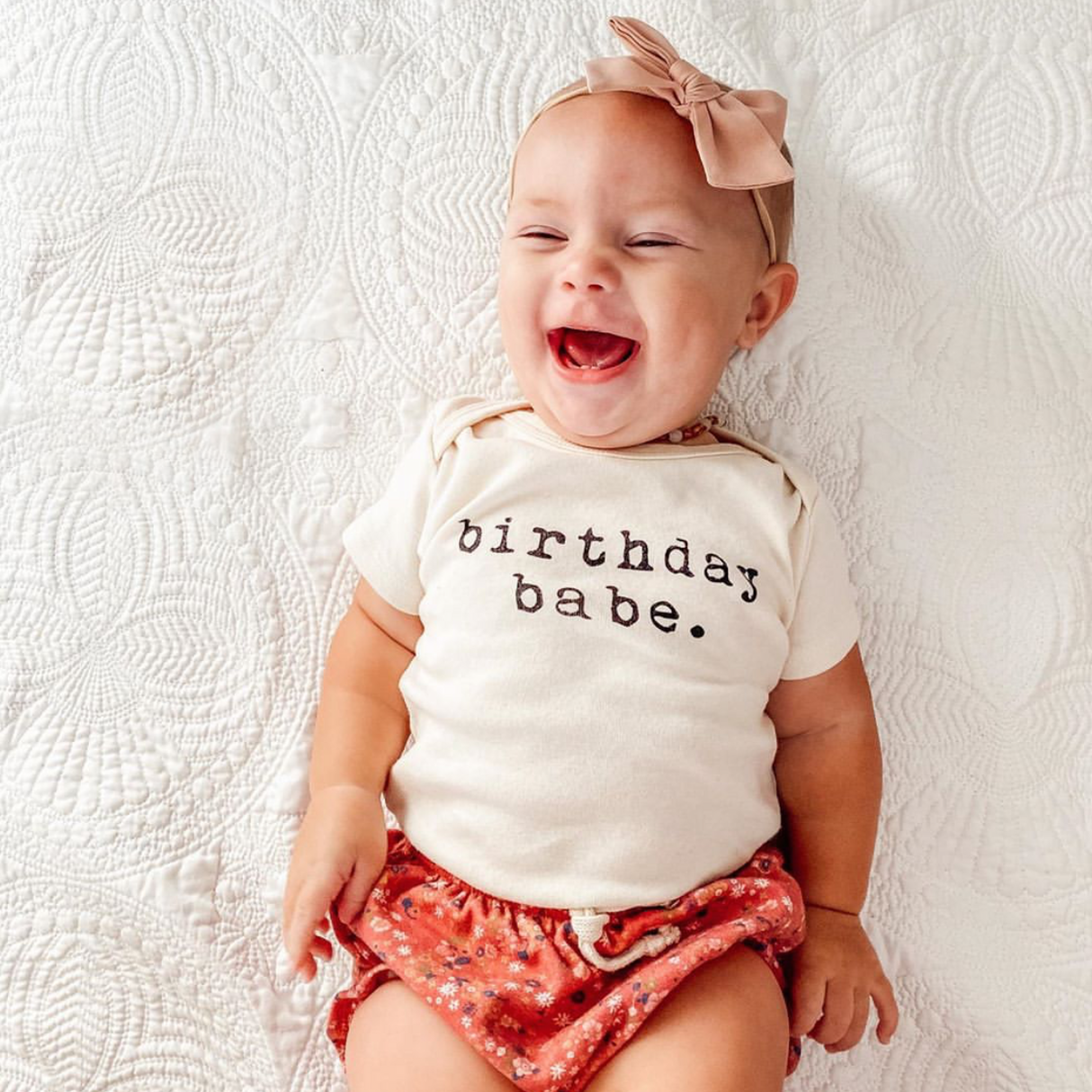 Birthday Babe - Organic Cotton Bodysuit - HoneyBug