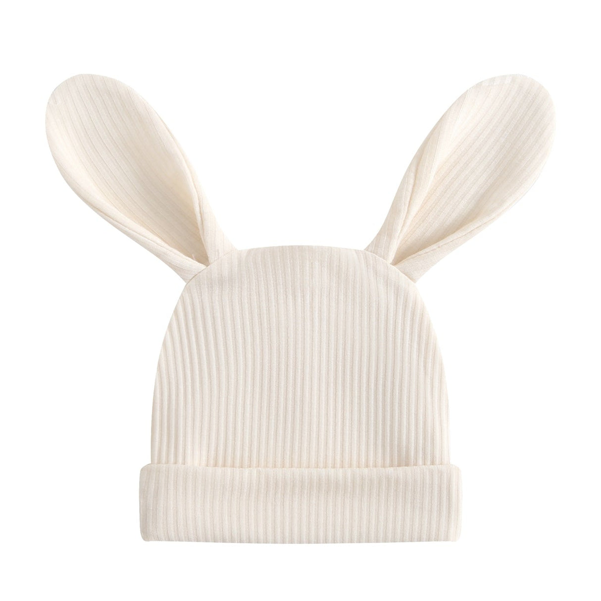 Oatmeal Ribbed Baby Bunny Beanie Hat