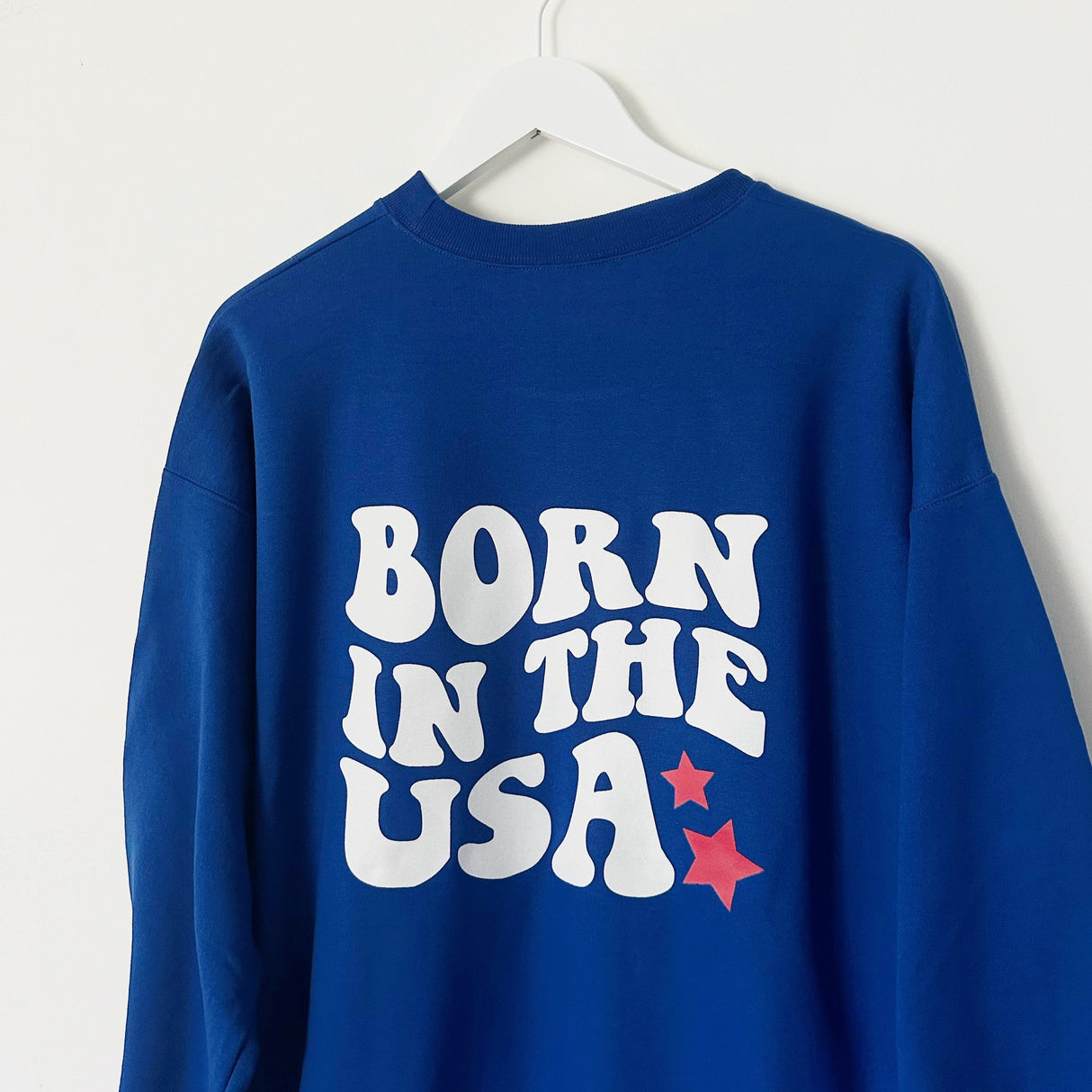 BORN IN THE USA ♡ blue sweatshirt