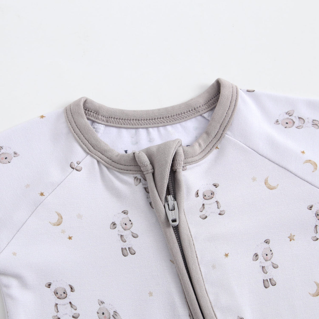 Little Lamb Zippered Baby Romper